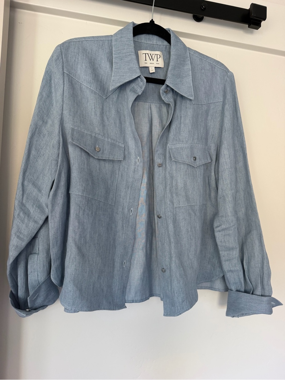 Women’s TWP Light Blue Shirt Jacket L